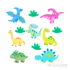 Sticker Goma Eva Dinosaurio