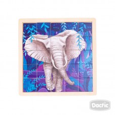 Puzzle Elefante Madera