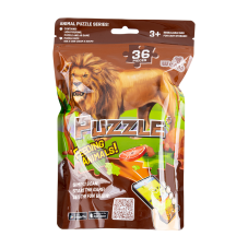 Puzzle León 36 piezas + Figura