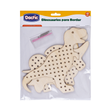 Dinosaurio bordar madera