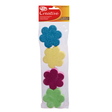 Flor Goma Eva Adhesiva Glitter