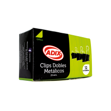 Clip Doble 25 mm.