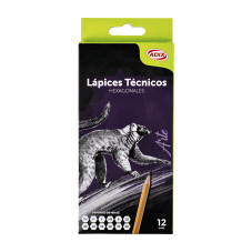 Lápiz Técnico 12 un. Surtido
