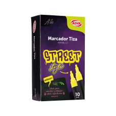 Marcador Tiza Amarillo 10 un.