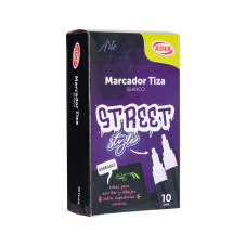 Marcador Tiza Blanco 10 un.