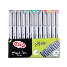 Set Brush Pen Punta Fina 12...