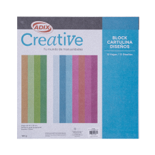 Block Cartulina con Glitter
