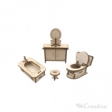 Mueble Miniatura Armable Baño
