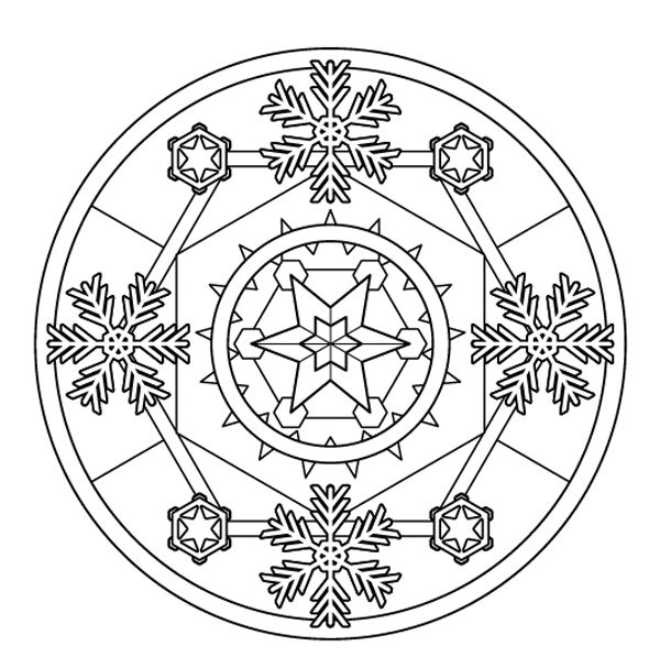 Mandala navideño