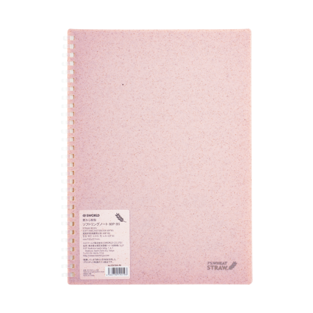 Cuaderno B5 Rosado Pastel Anillado