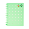 Cuaderno c/ Pines Anillado B5 Verde Agua