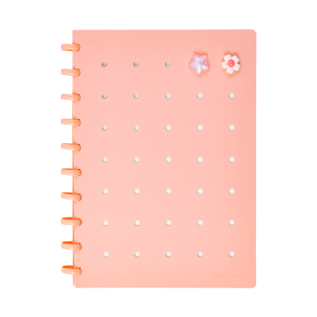 Cuaderno c/ Pines Anillado B5 Rosado