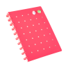 Cuaderno c/ Pines Anillado B5 Fucsia