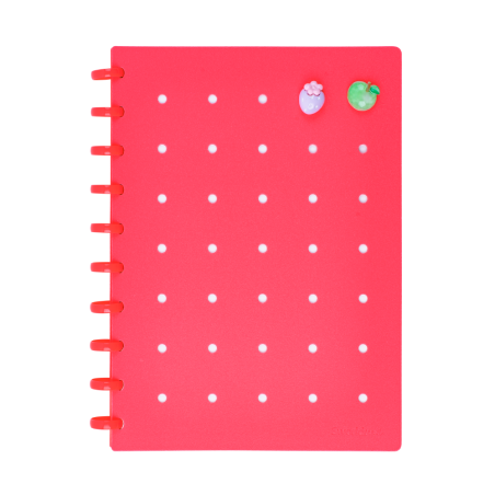 Cuaderno c/ Pines Anillado B5 Fucsia