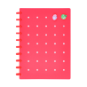 Cuaderno c/ Pines Anillado B5 Fucsia