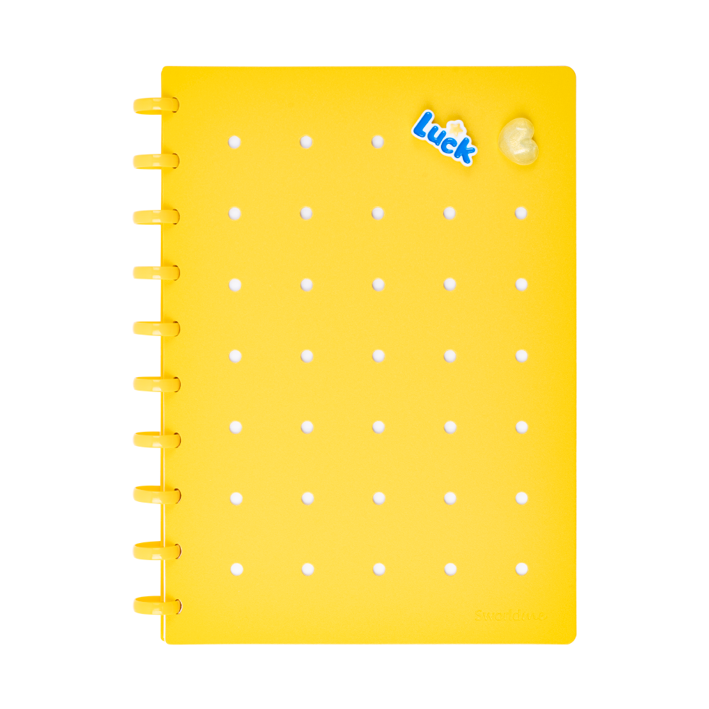 Cuaderno c/ Pines Anillado B5 Amarillo Cuaderno c/ Pines Anillado B5 Amarillo