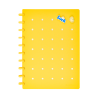 Cuaderno c/ Pines Anillado B5 Amarillo