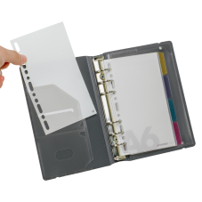 Agenda A6 Gris c/ Hoja de Repuesto