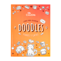 Libro para Colorear Doodles Perro/Gato CREATIVE