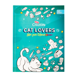 Libro para Colorear Cat Lover Kawai CREATIVE