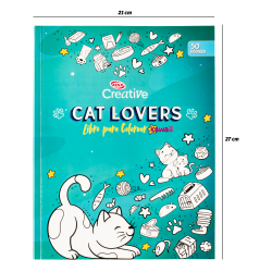 Libro para Colorear Cat Lover Kawai CREATIVE